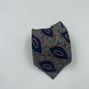 Giorgio Armani Black and Gray Silk Tie